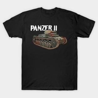 WW2 German Panzer II tank T-Shirt